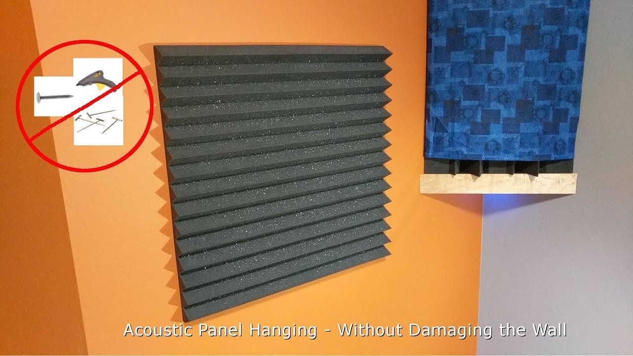 How To Put Acoustic Foam On Walls Without Damaging